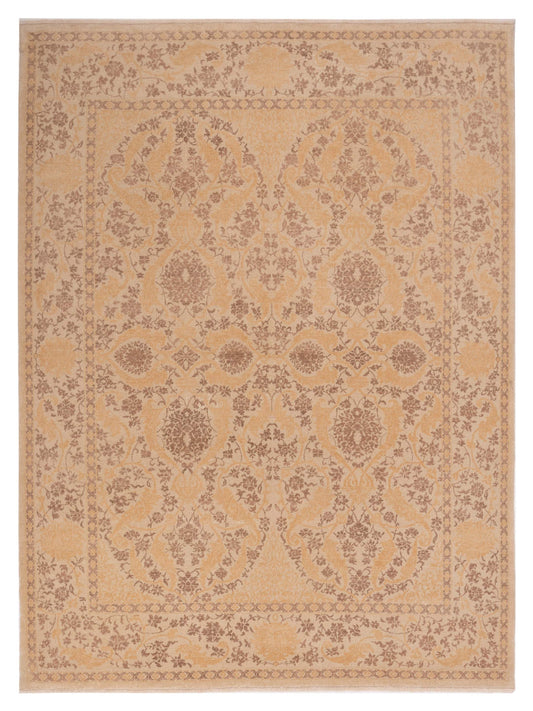 Pasha Defne Orchid Beige Transitional Hand Knotted Rug