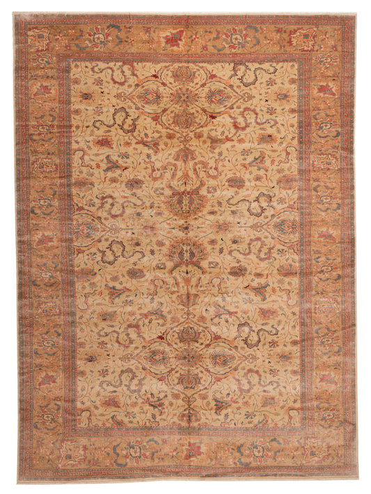 Pasha Antique Loom 107940 Ivory Traditional Hand Knotted Rug