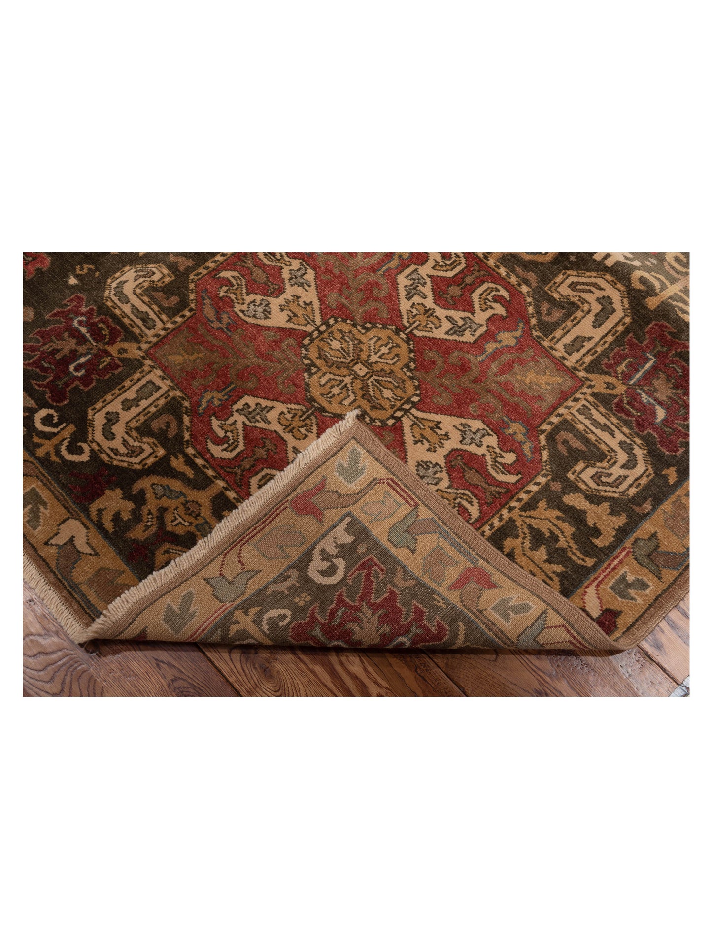 Pasha Antique Loom 107974 Multi Multi Transitional Hand Knotted Rug