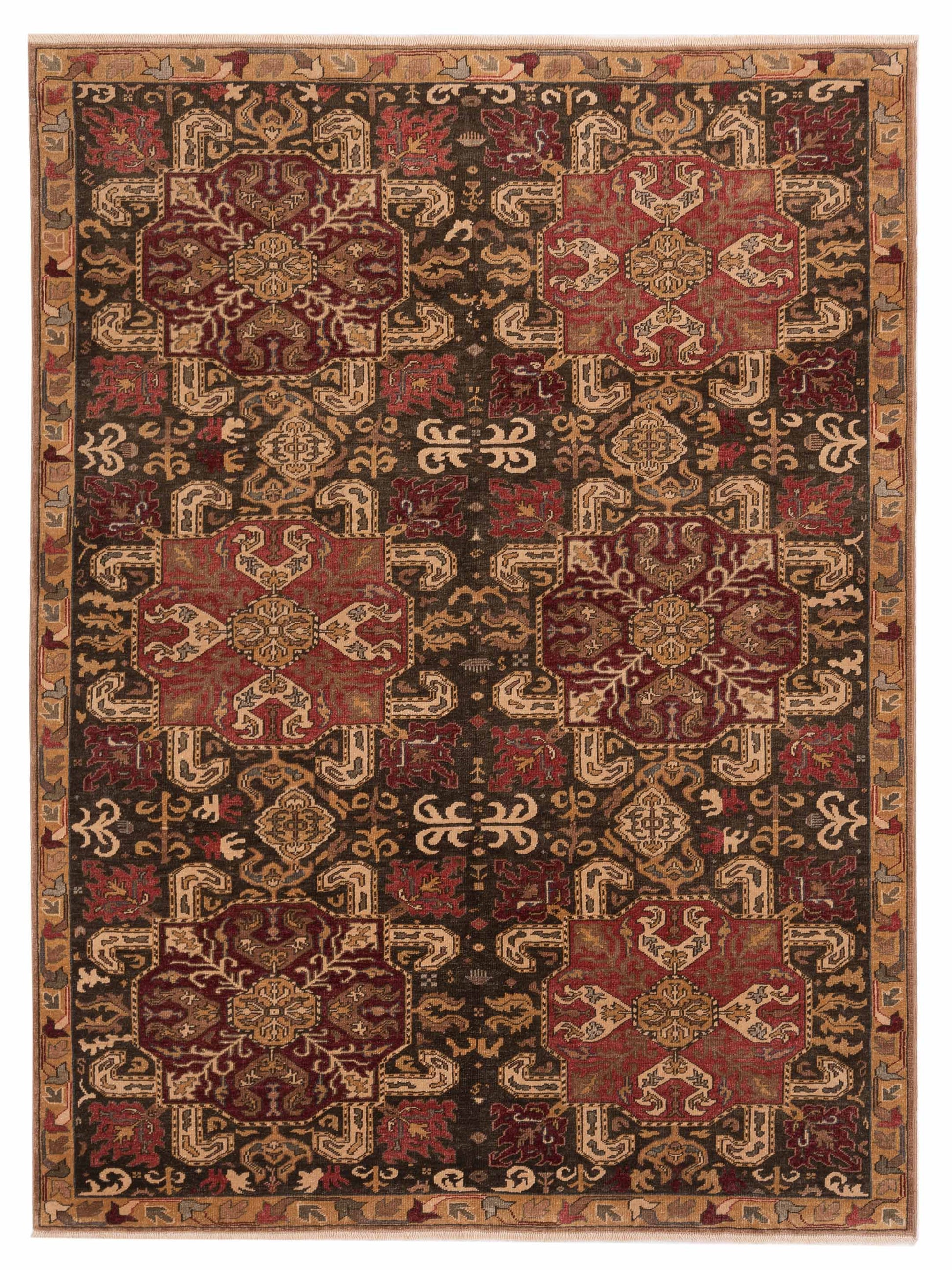 Pasha Antique Loom 107974 Multi Transitional Hand Knotted Rug