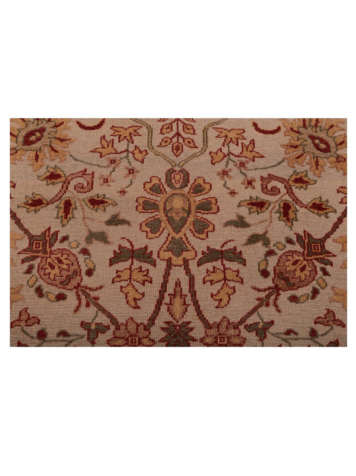 Pasha Antique Loom 107980 Silver Red Traditional Hand Knotted Rug