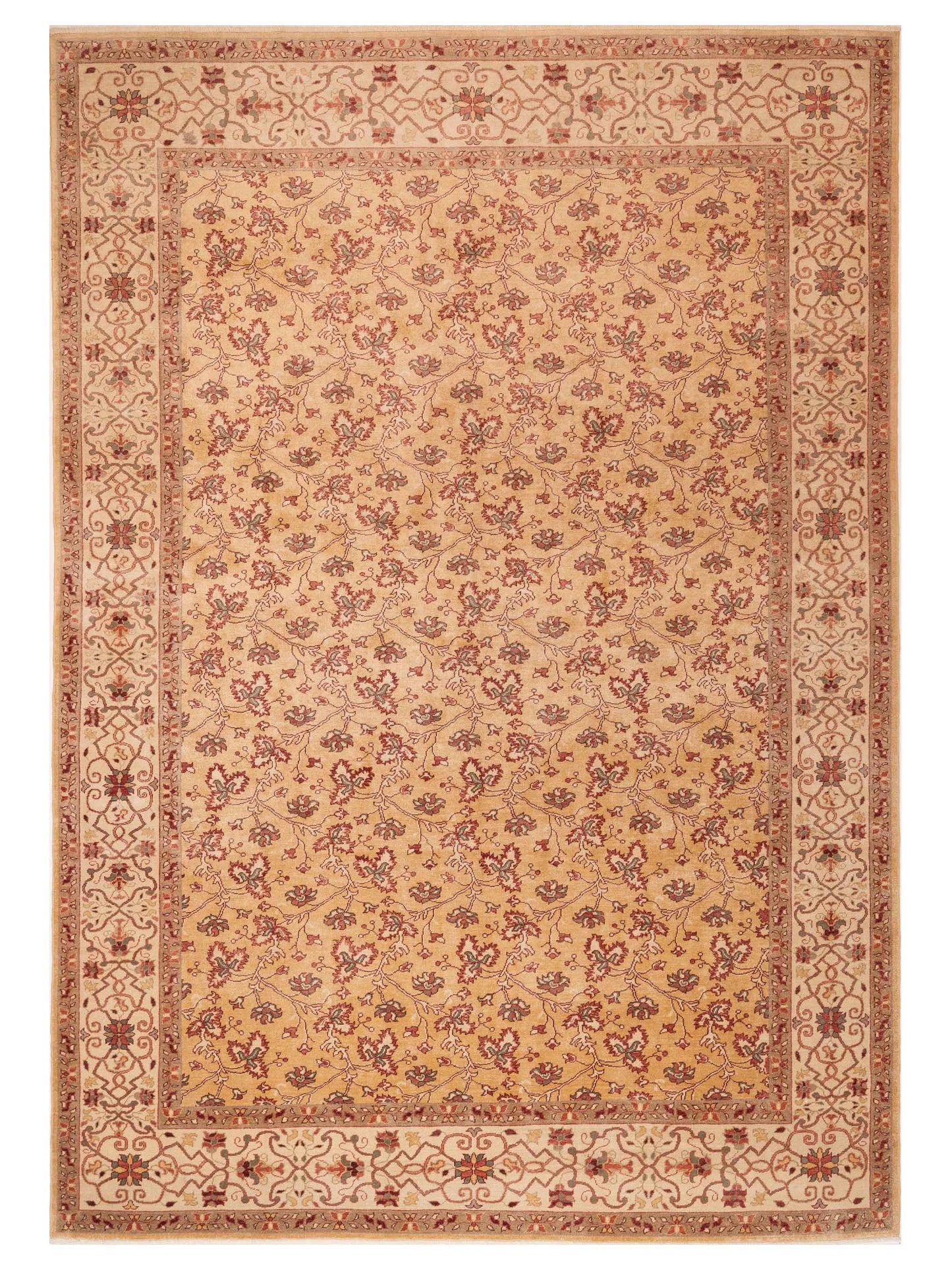 Pasha Antique Loom 108013 Camel Transitional Hand Knotted Rug