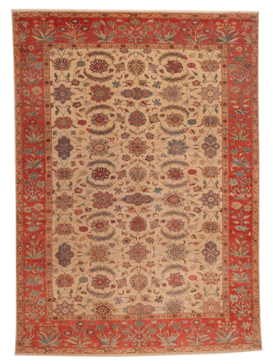 Pasha Antique Loom 108038 Ivory Traditional Hand Knotted Rug