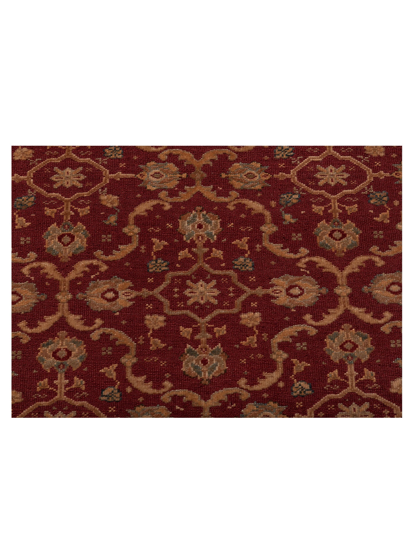 Pasha Antique Loom 108049 Red Ivory Traditional Hand Knotted Rug