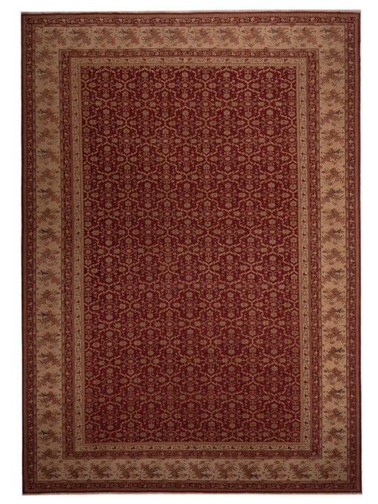 Pasha Antique Loom 108049 Red Traditional Hand Knotted Rug