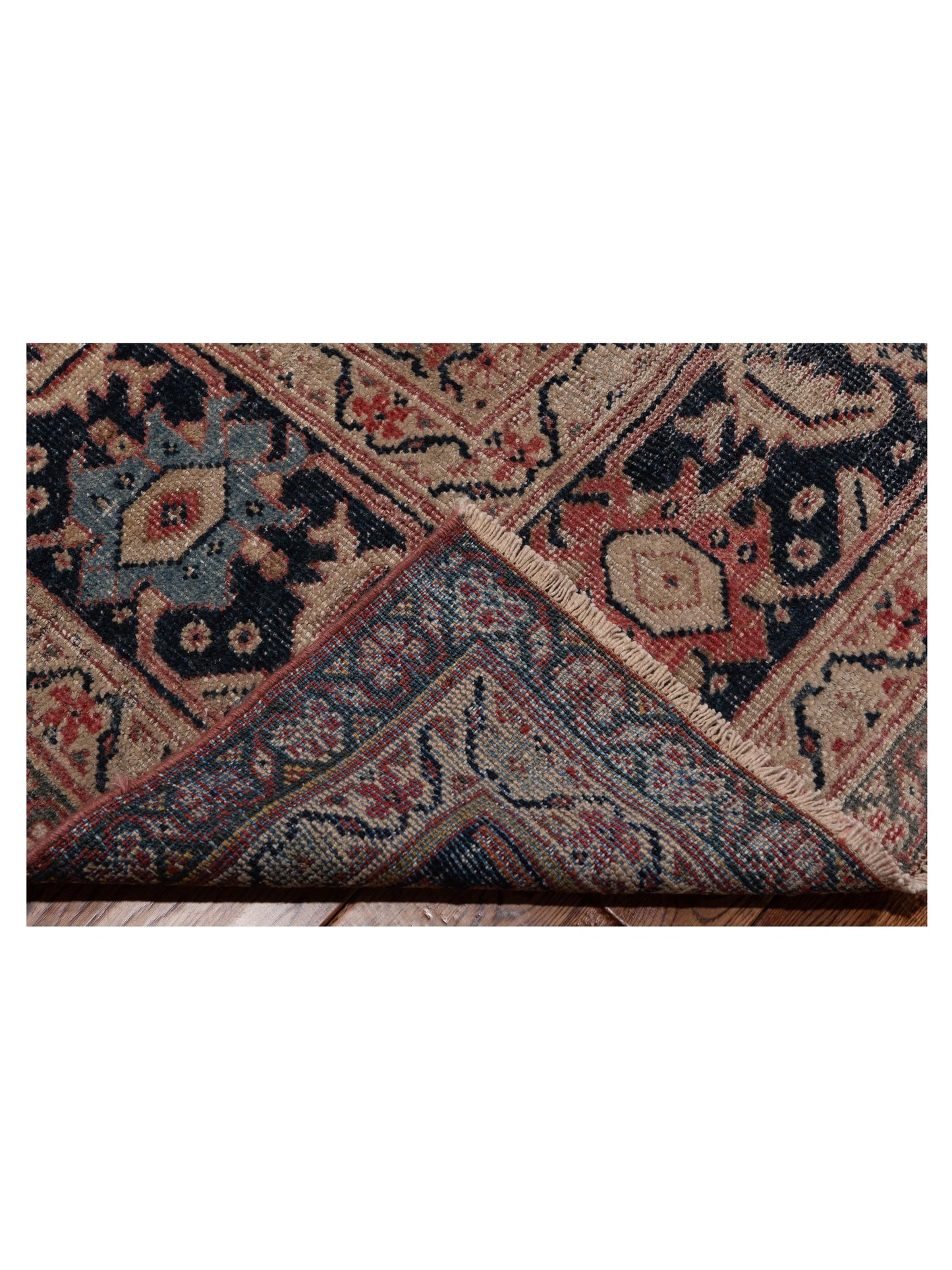 Pasha Antique Heirloom 108080 Pink Navy Traditional Hand Knotted Rug