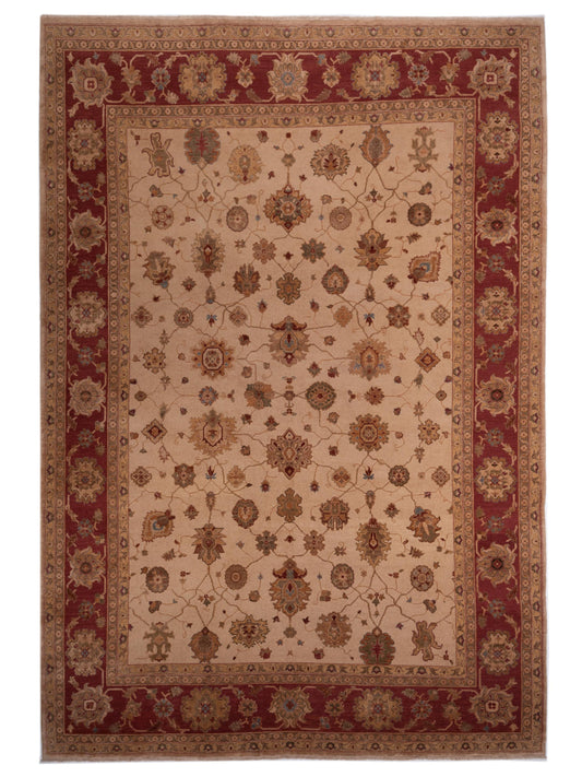 Pasha Turkish Elvan 108103 Beige Traditional Hand Knotted Rug