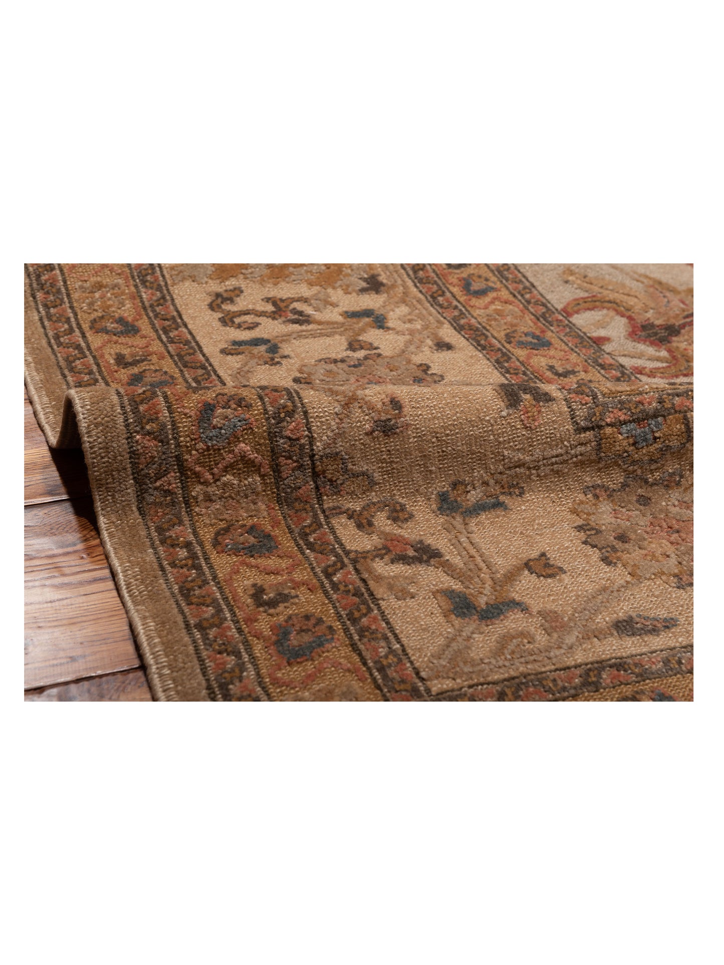 Pasha Turkish Elvan 108108 Silver Gold Traditional Hand Knotted Rug