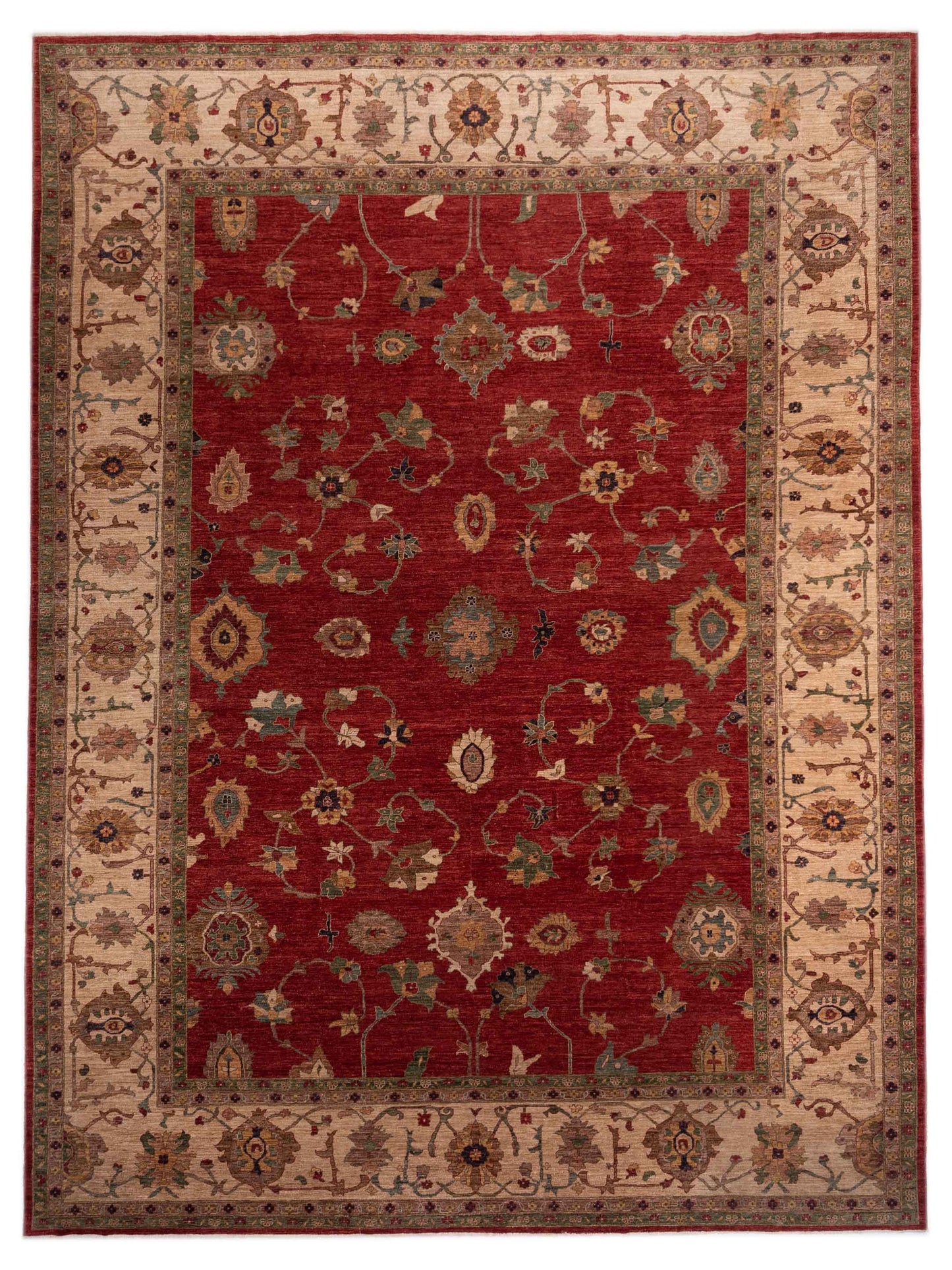 Pasha Elvan Nurgul Red Traditional Hand Knotted Rug