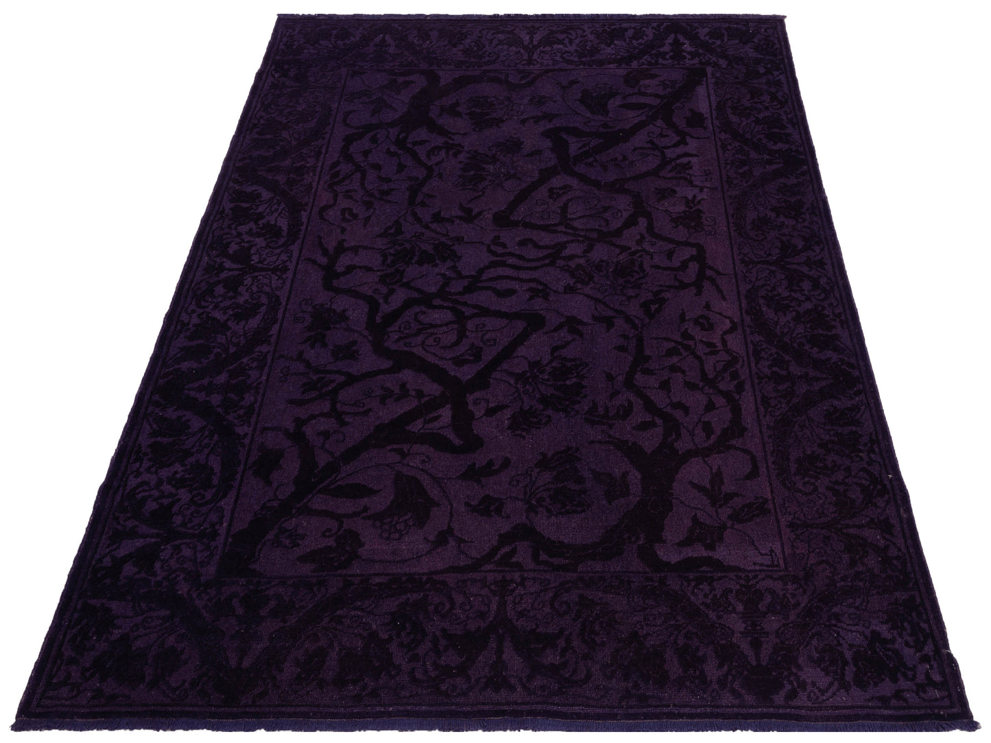 Pasha Vintage 108119 Purple  Contemporary Hand Knotted Rug