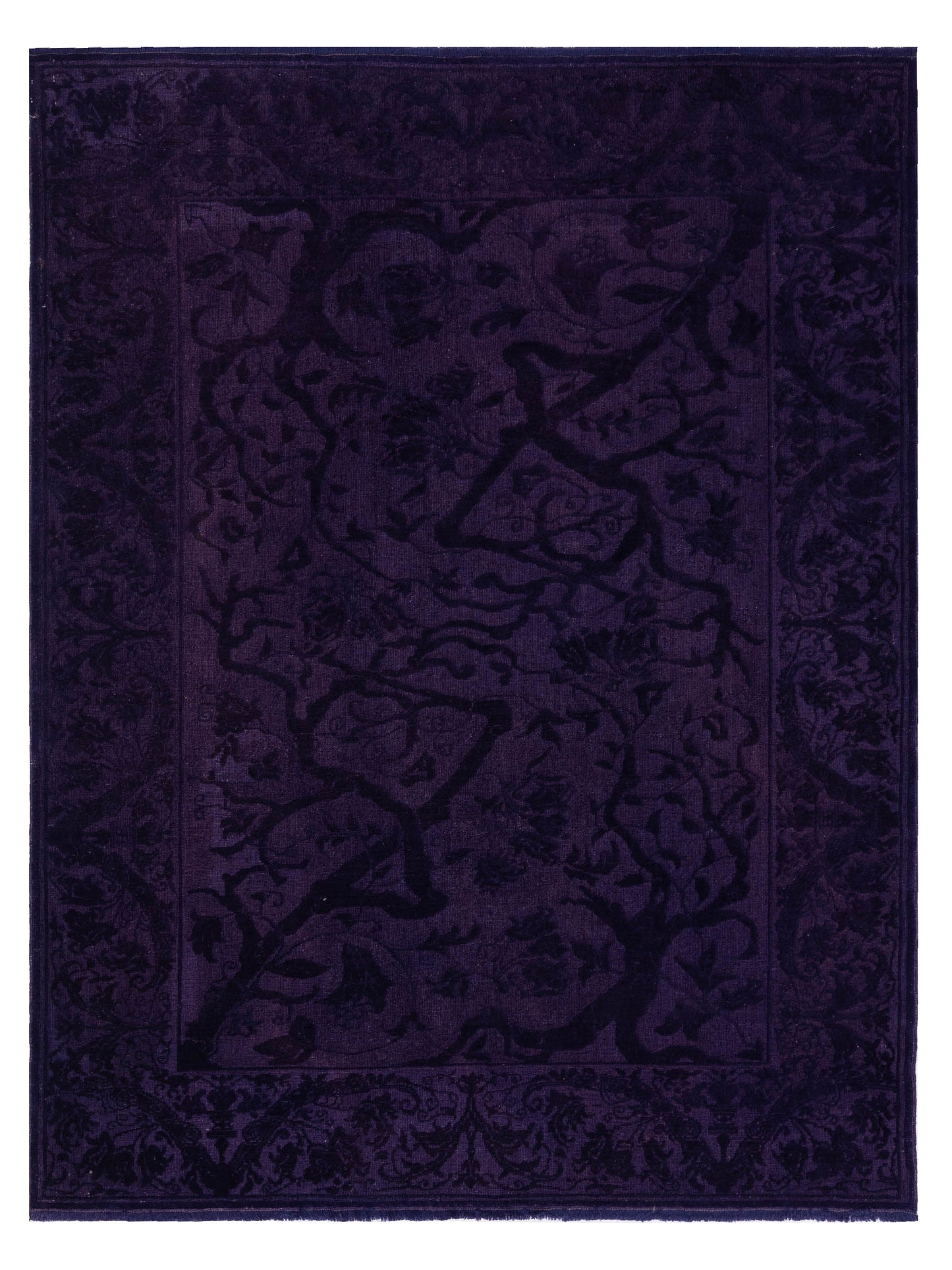 Pasha Vintage 108119 Purple Contemporary Hand Knotted Rug