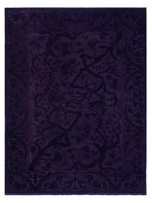 Pasha Vintage 108119 Purple Contemporary Hand Knotted Rug