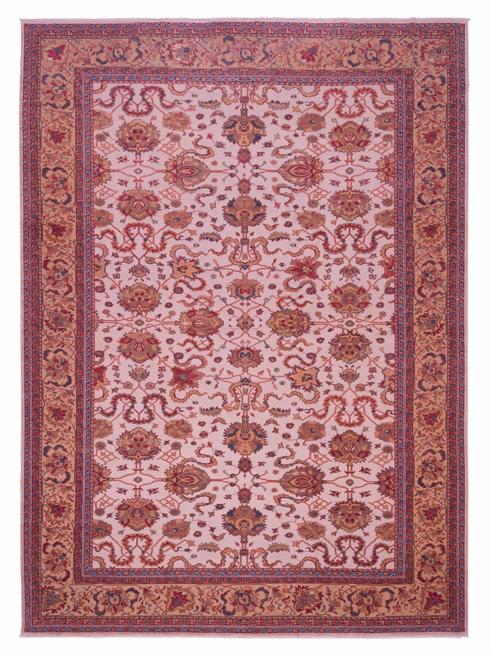 Pasha Antique Loom 108129 Ivory Traditional Hand Knotted Rug