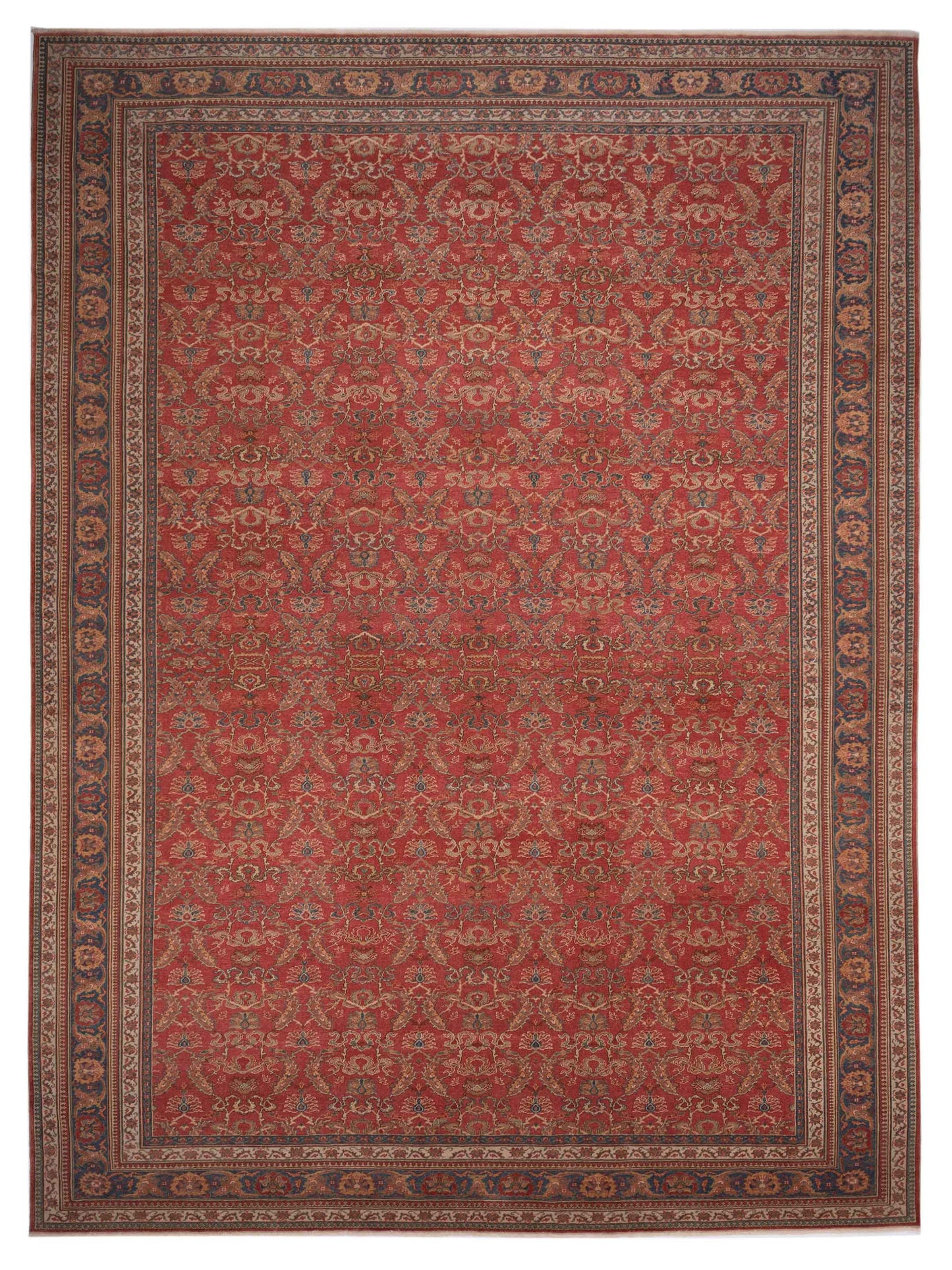 Pasha Antique Loom 108135 Rust Traditional Hand Knotted Rug