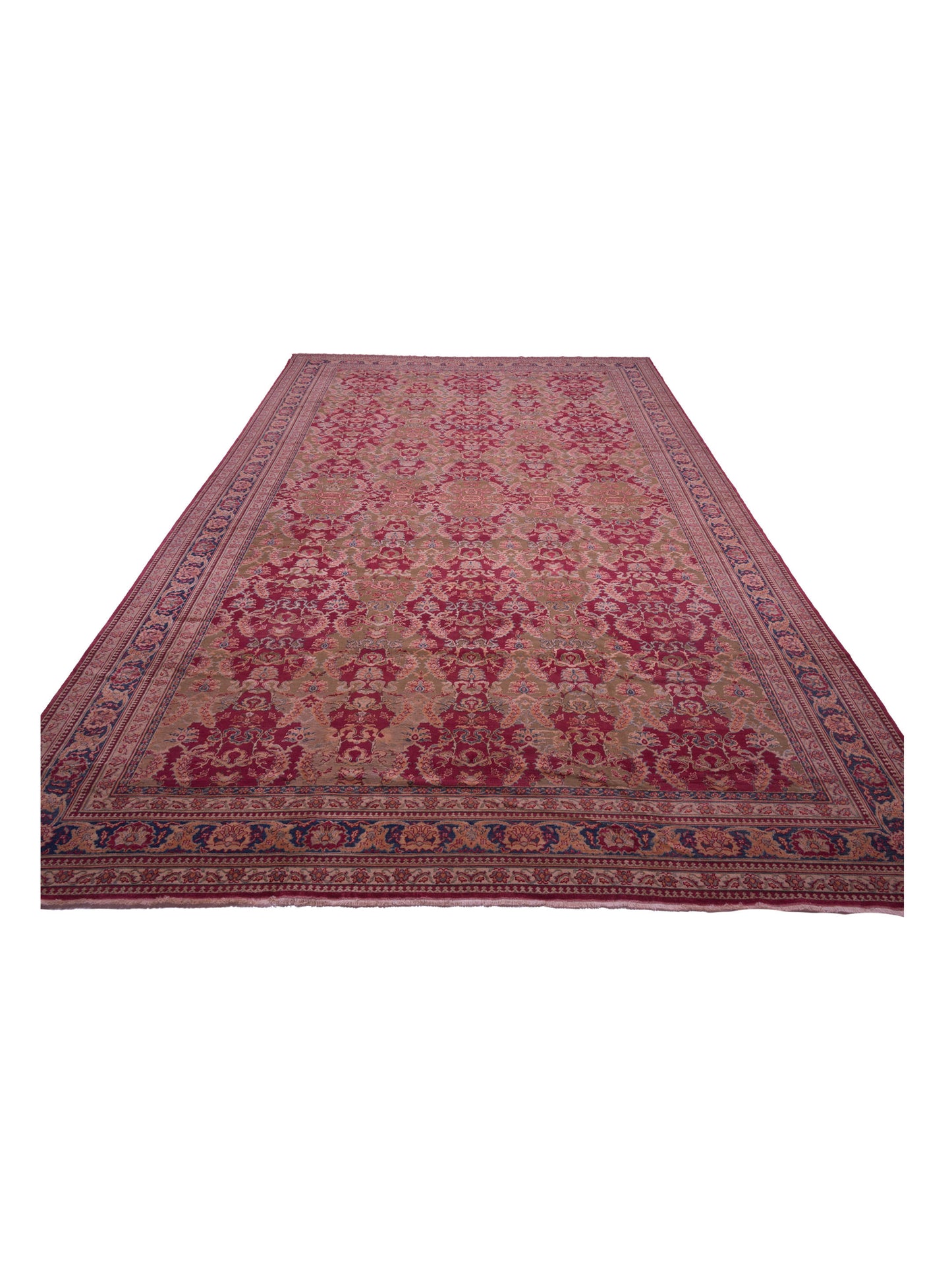 Pasha Antique Loom 108168 Red Traditional Hand Knotted Rug