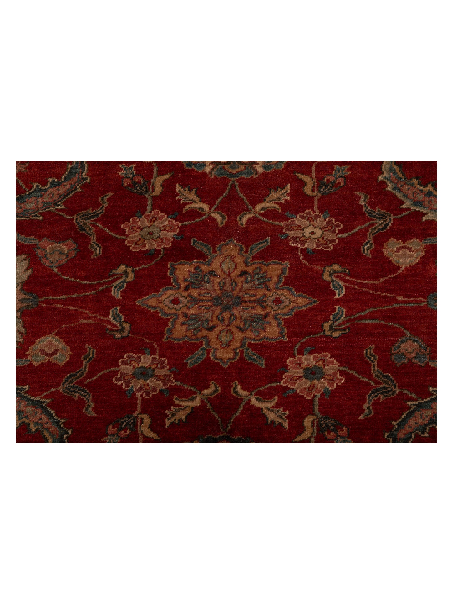 Pasha Antique Loom 108181 Red Blue Traditional Hand Knotted Rug