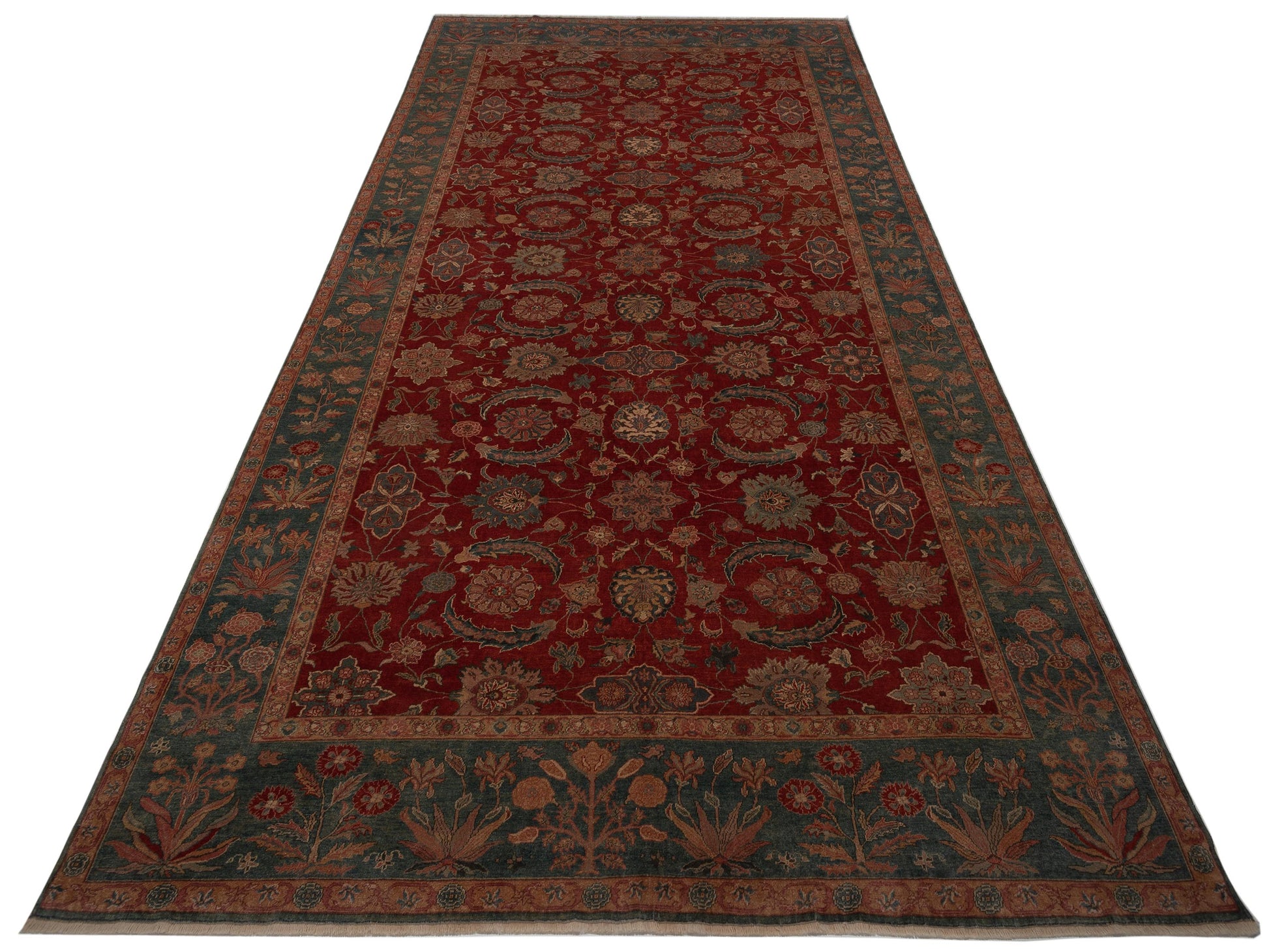 Pasha Antique Loom 108181 Red Traditional Hand Knotted Rug