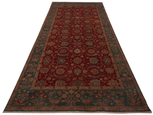 Pasha Antique Loom 108181 Red Traditional Hand Knotted Rug