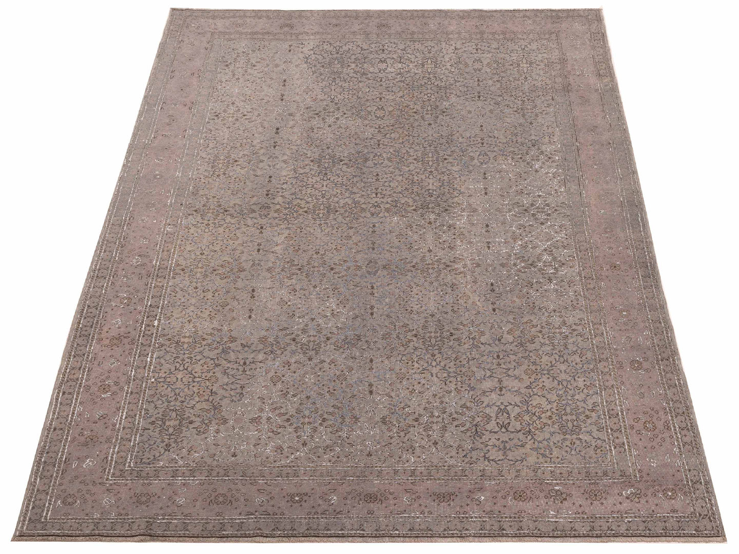 Pasha Vintage 108271 Silver  Transitional Hand Knotted Rug