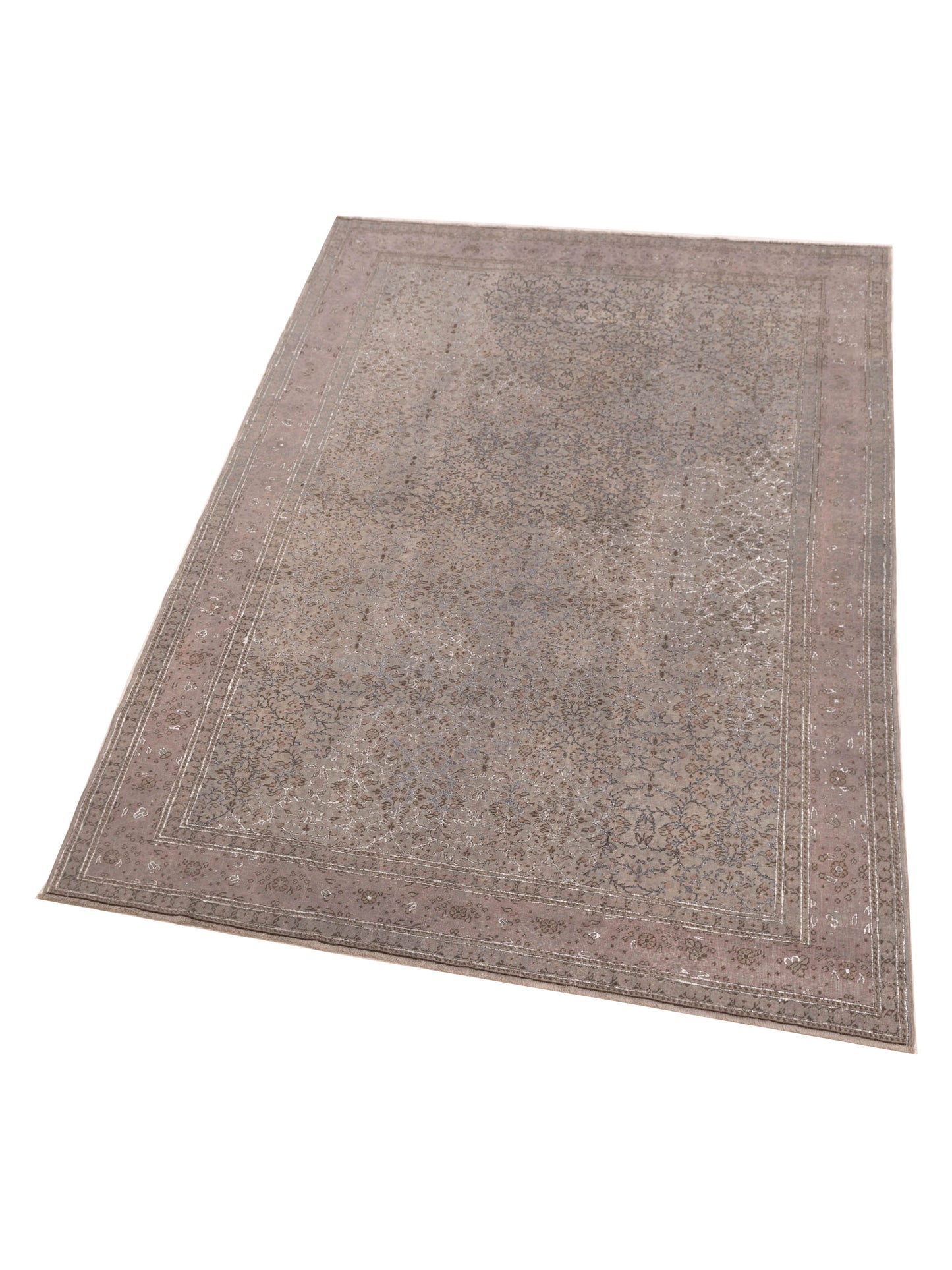 Pasha Vintage 108271 Silver  Transitional Hand Knotted Rug