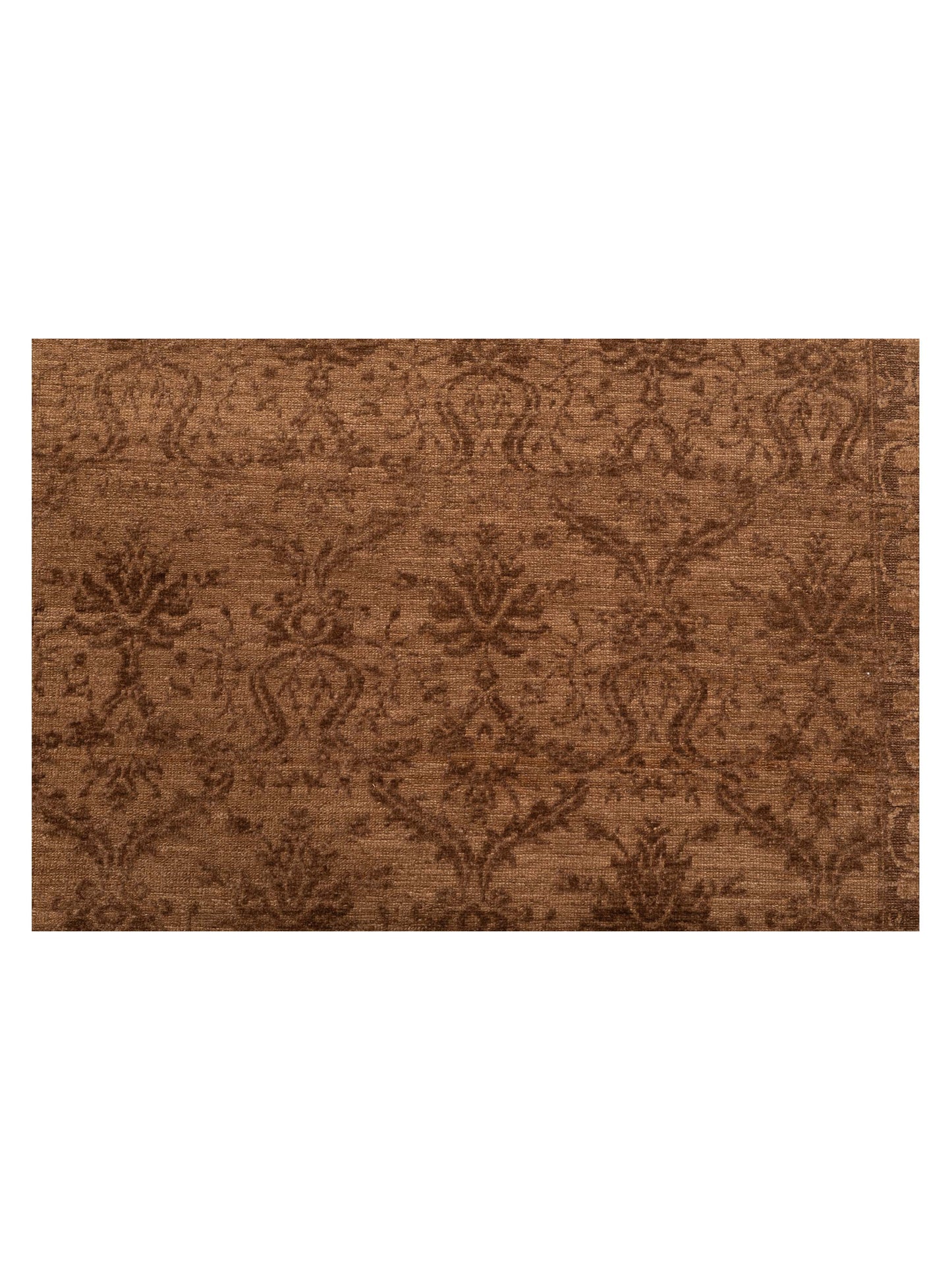 Pasha Defne Begonia Dark Brown Brown Transitional Hand Knotted Rug