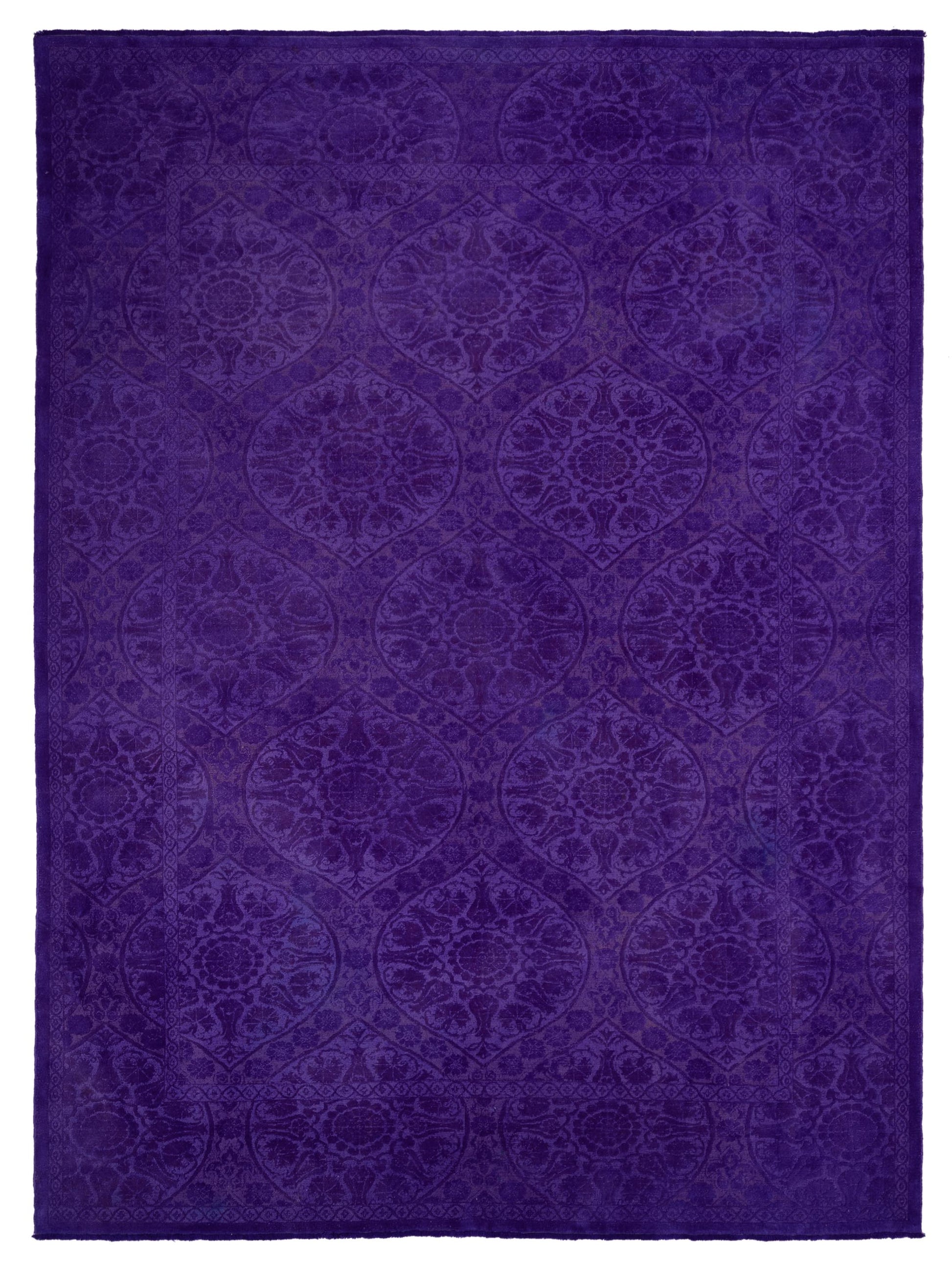 Pasha Color Bouquet 108861 Purple Transitional Hand Knotted Rug