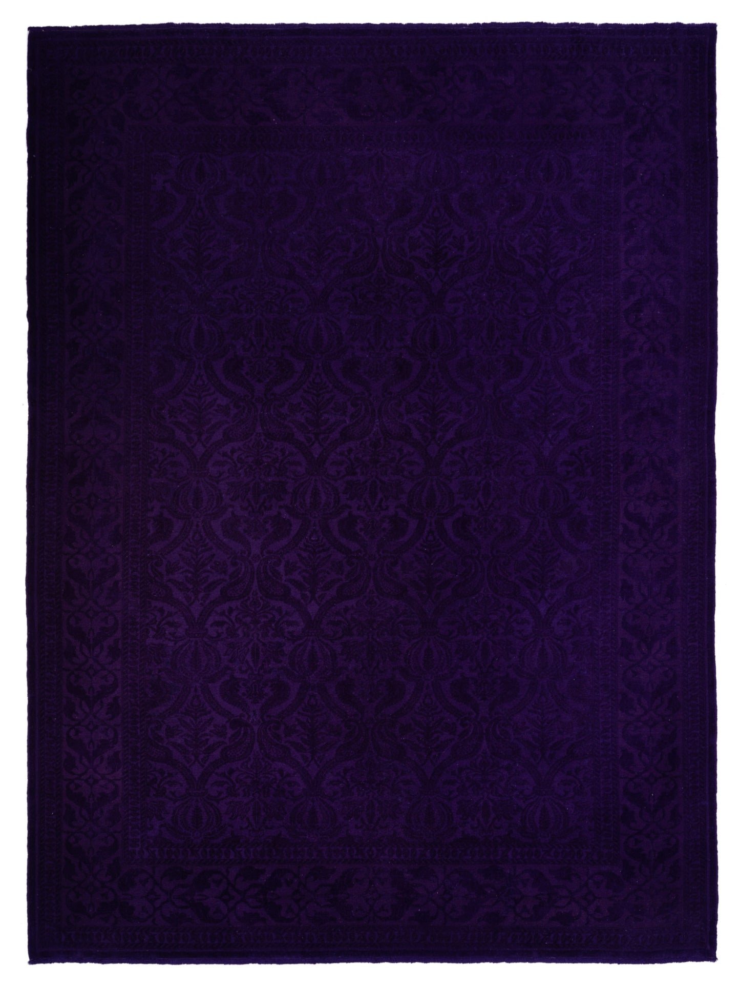 Pasha Color Bouquet 108872 Purple Transitional Hand Knotted Rug