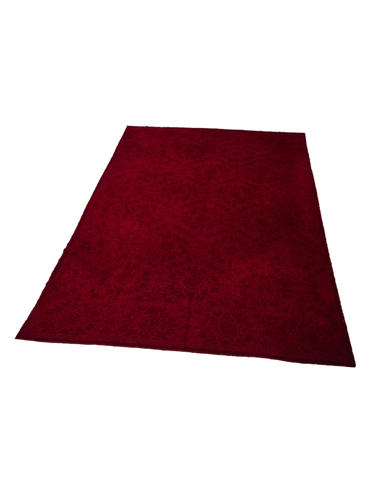 Pasha Color Bouquet 108874 Red Red Transitional Hand Knotted Rug