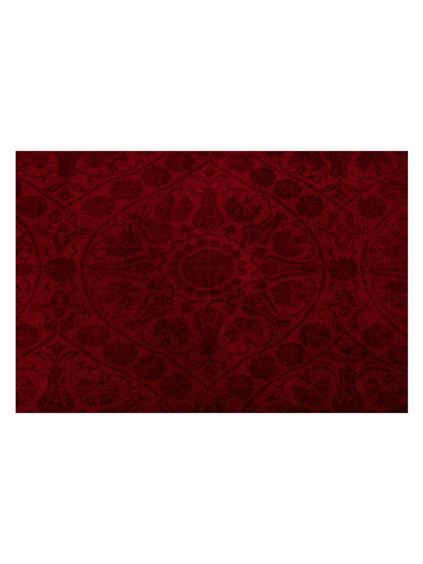 Pasha Color Bouquet 108874 Red Red Transitional Hand Knotted Rug