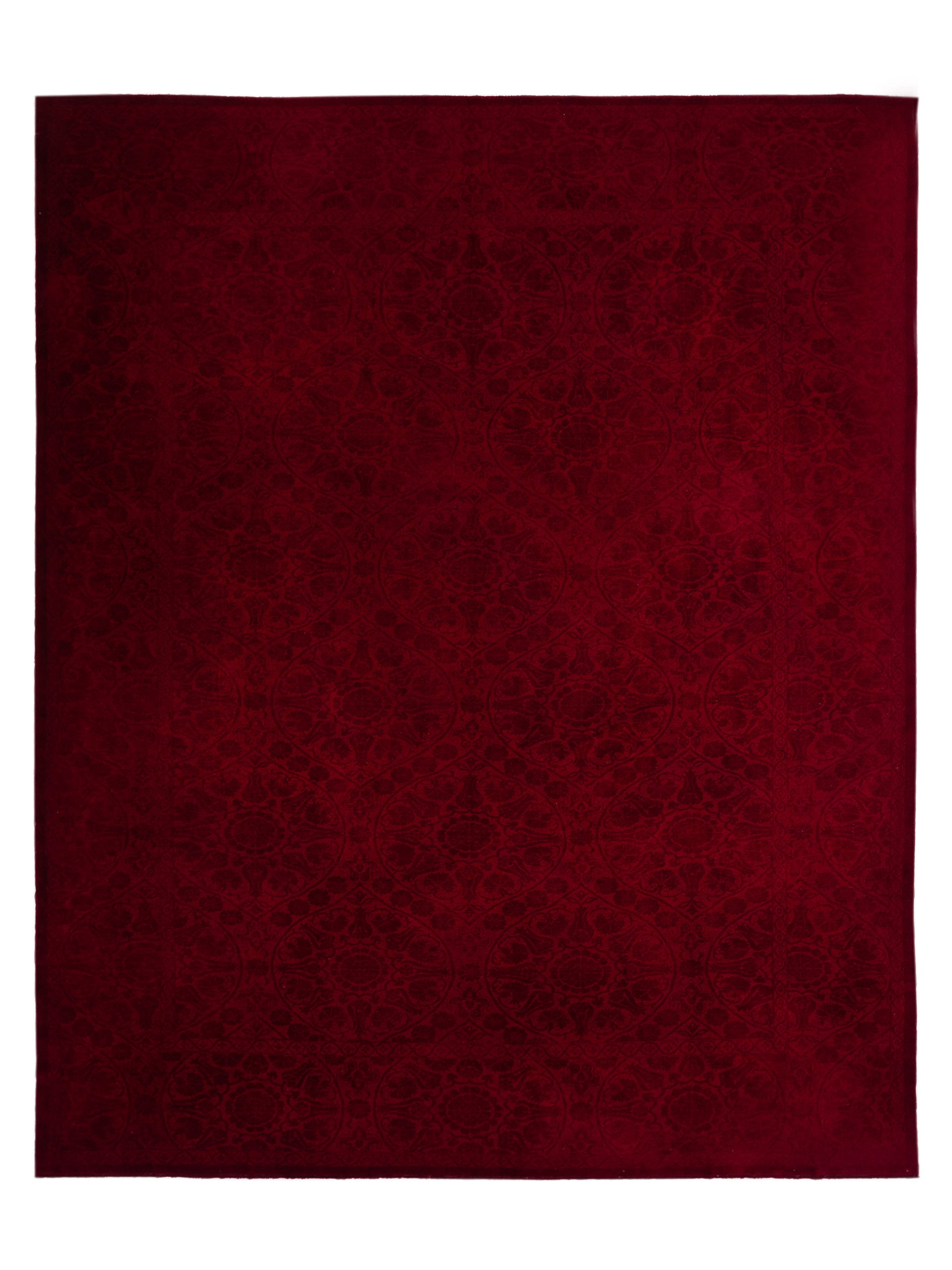 Pasha Color Bouquet 108874 Red Transitional Hand Knotted Rug