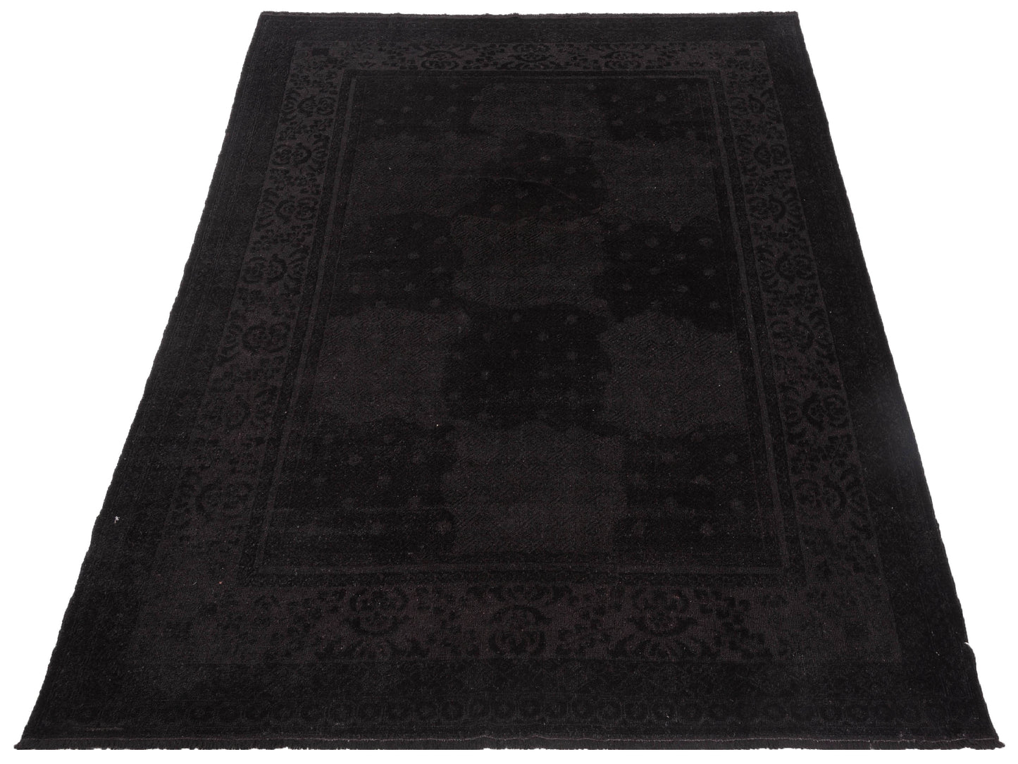 Pasha Vintage 108913 Black  Transitional Hand Knotted Rug