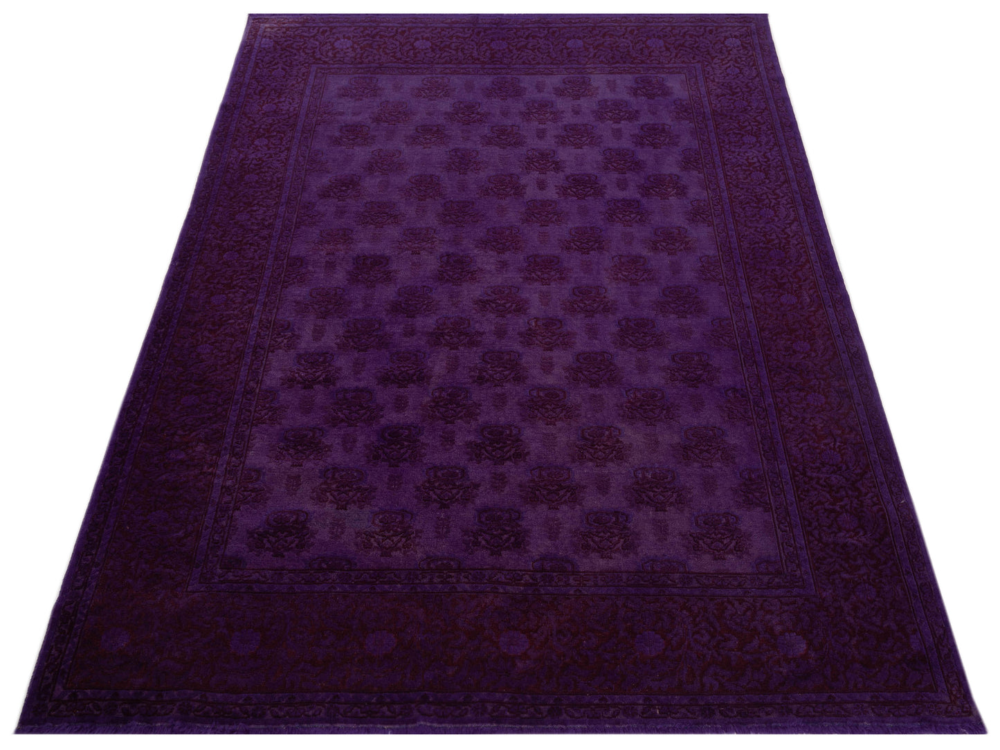 Pasha Vintage 108914 Purple  Contemporary Hand Knotted Rug