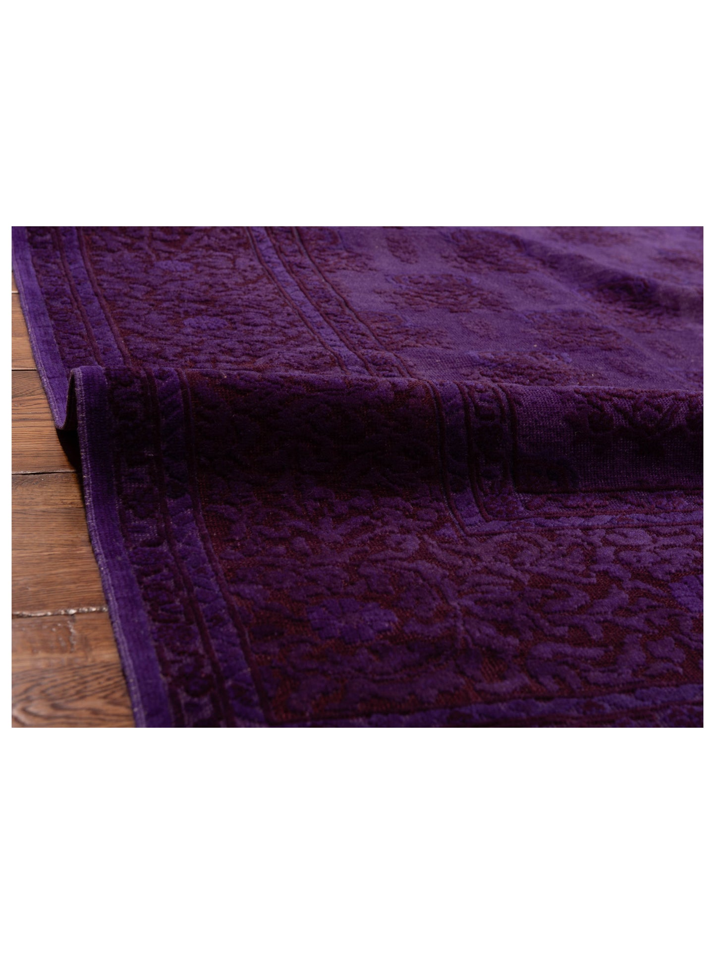 Pasha Vintage 108914 Purple  Contemporary Hand Knotted Rug