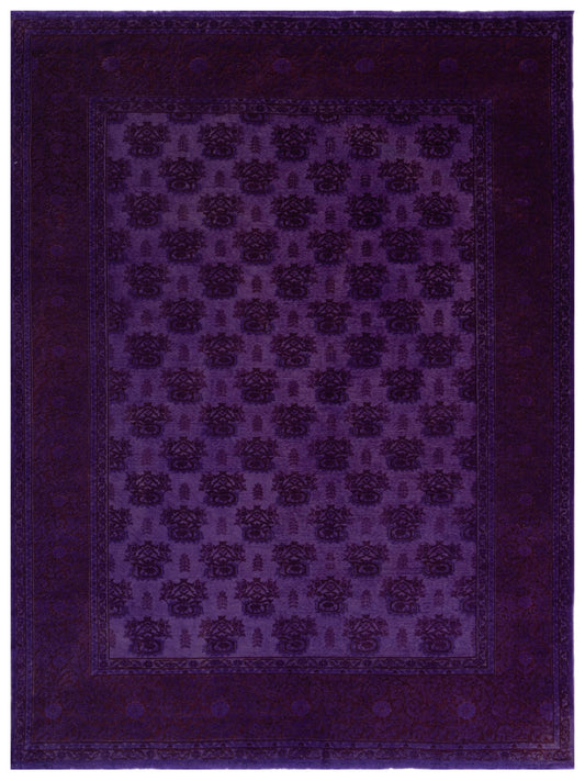 Pasha Vintage 108914 Purple Contemporary Hand Knotted Rug