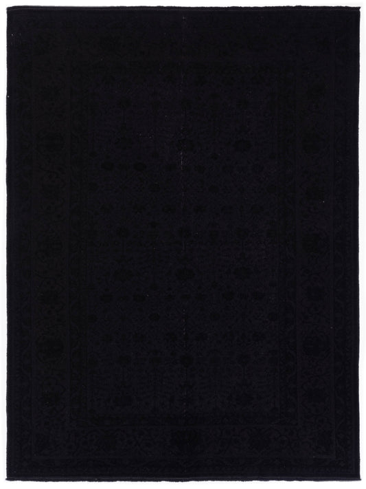 Pasha Vintage 108939 Black Contemporary Hand Knotted Rug