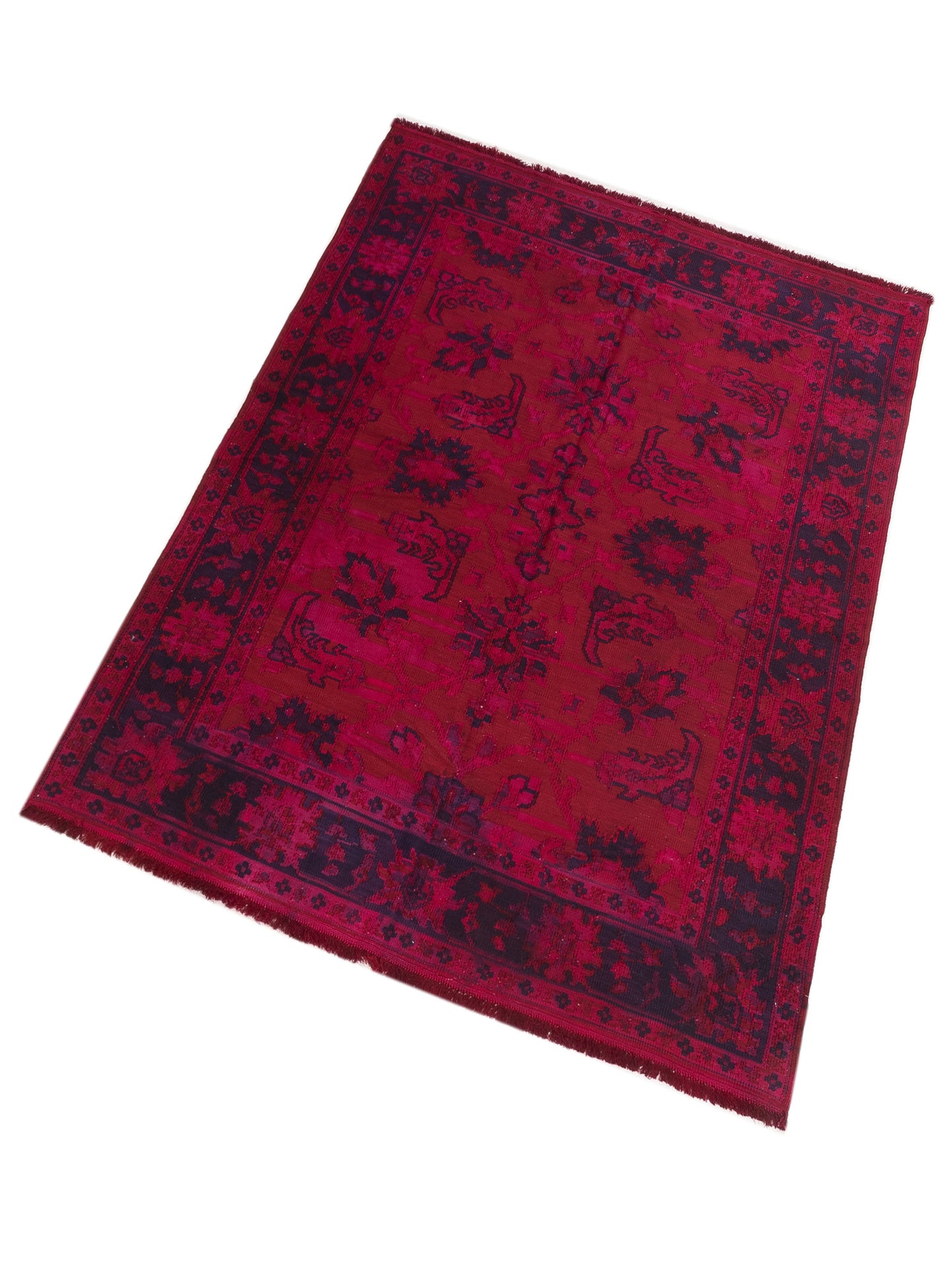 Pasha Vintage 108945 Red Red Transitional Hand Knotted Rug