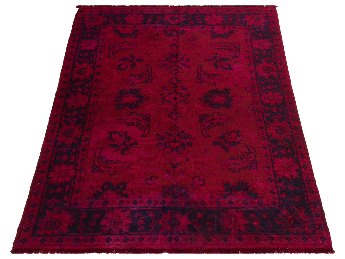 Pasha Vintage 108945 Red Red Transitional Hand Knotted Rug