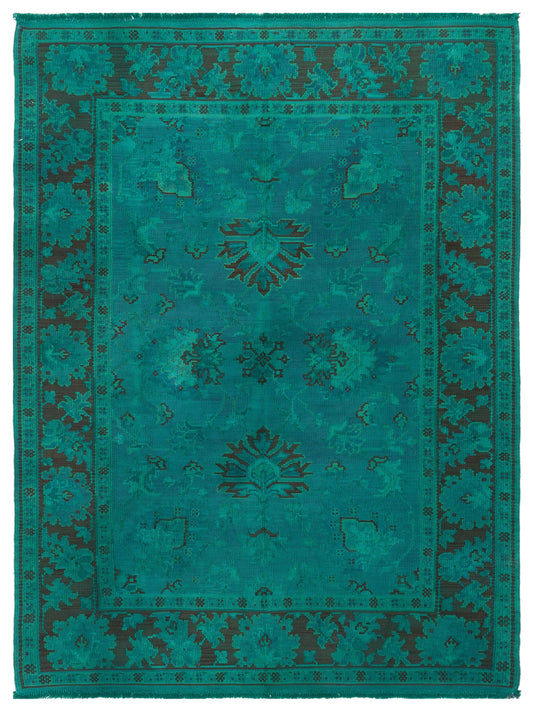 Pasha Vintage 108946 Turquoise Transitional Hand Knotted Rug