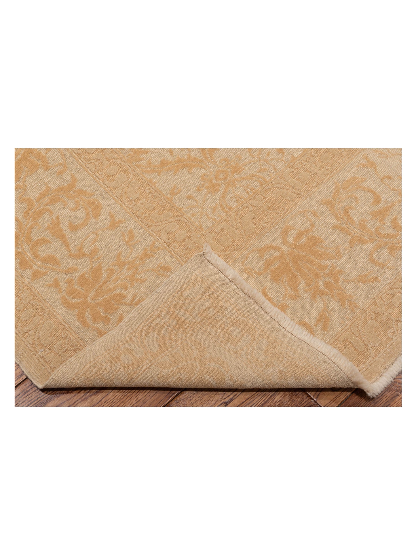 Pasha Defne Begonia Beige Gold Transitional Hand Knotted Rug