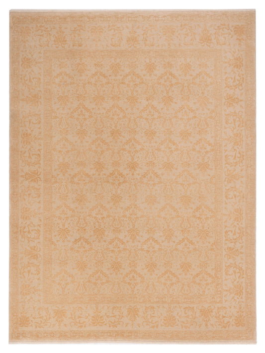 Pasha Defne Begonia Beige Transitional Hand Knotted Rug