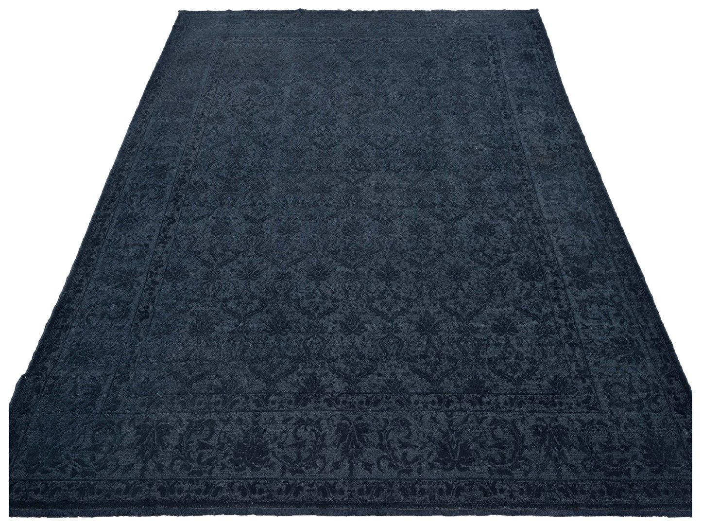 Pasha Defne Claire Dark Gray  Transitional Hand Knotted Rug