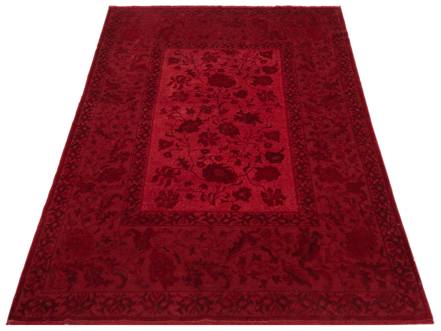 Pasha Vintage 108989 Red  Transitional Hand Knotted Rug