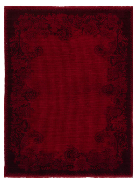 Pasha Vintage 108993 Red Contemporary Hand Knotted Rug