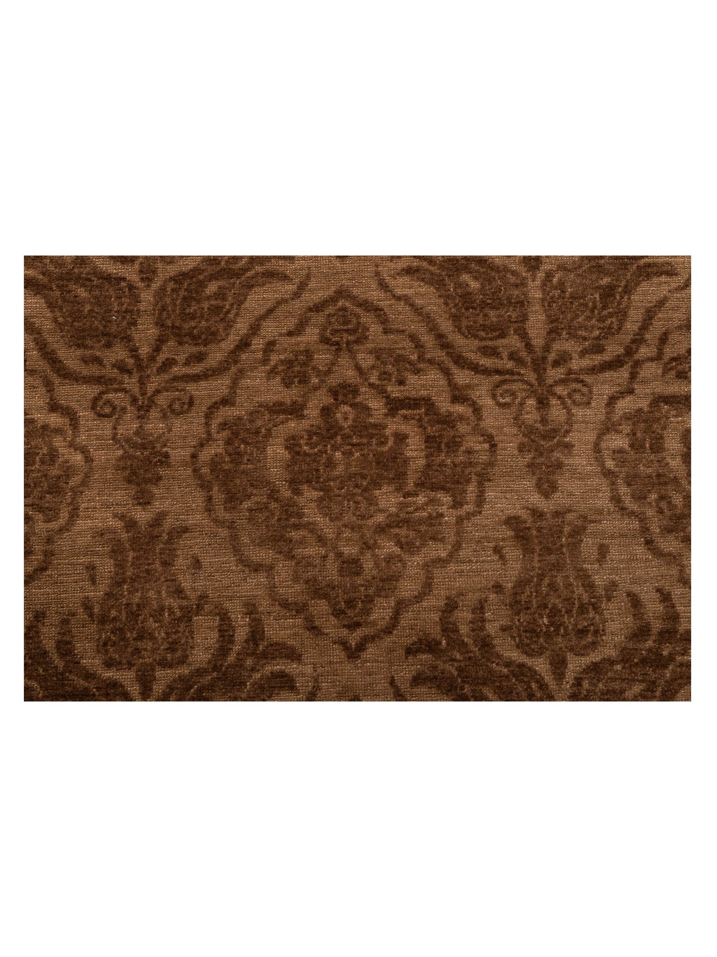 Pasha Defne Tulip Brown Dark Brown Transitional Hand Knotted Rug