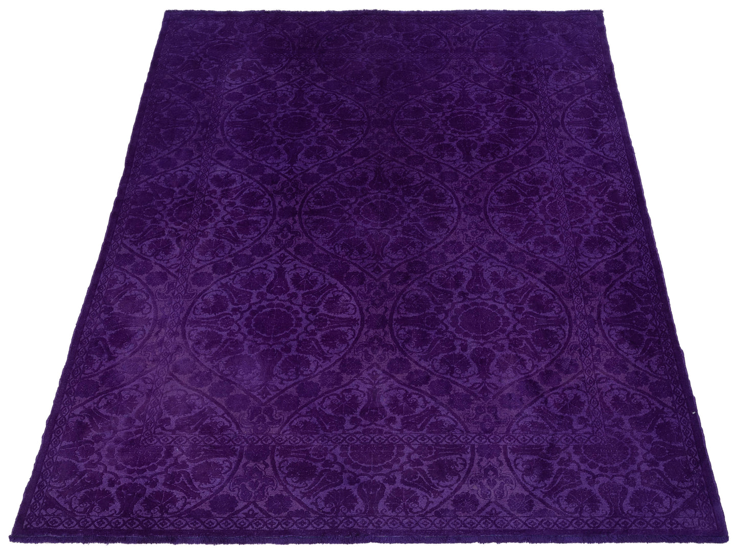 Pasha Color Bouquet 109176 Purple Purple Transitional Hand Knotted Rug