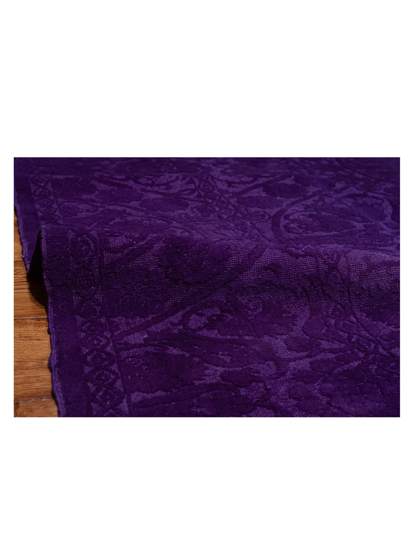 Pasha Color Bouquet 109176 Purple Purple Transitional Hand Knotted Rug