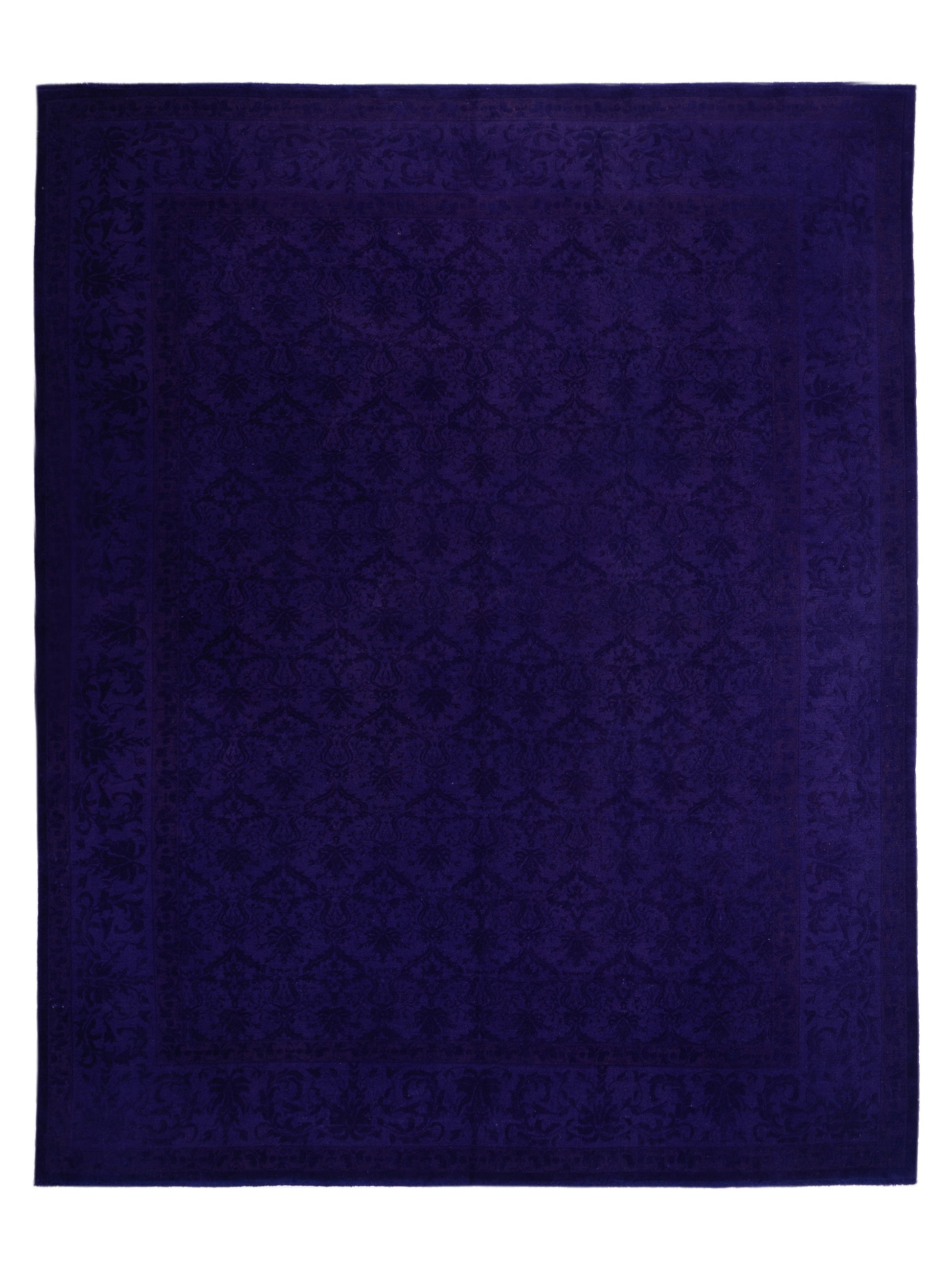 Pasha Color Bouquet 109181 Purple Transitional Hand Knotted Rug