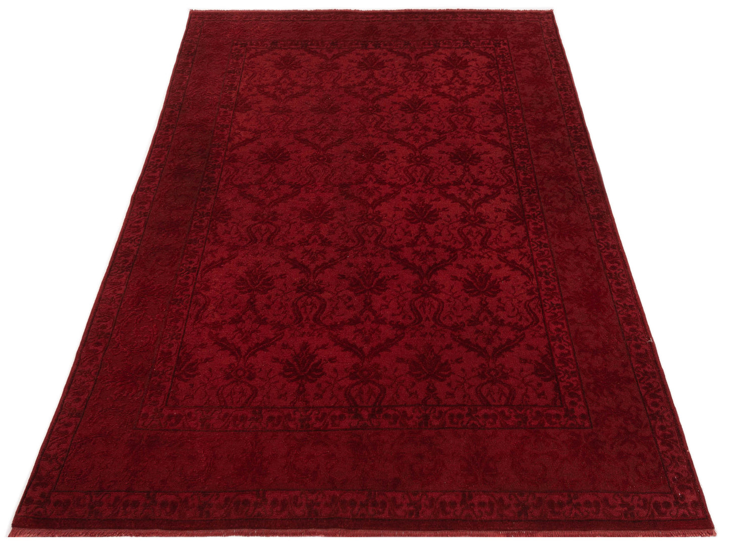 Pasha Vintage 109856 Red  Transitional Hand Knotted Rug