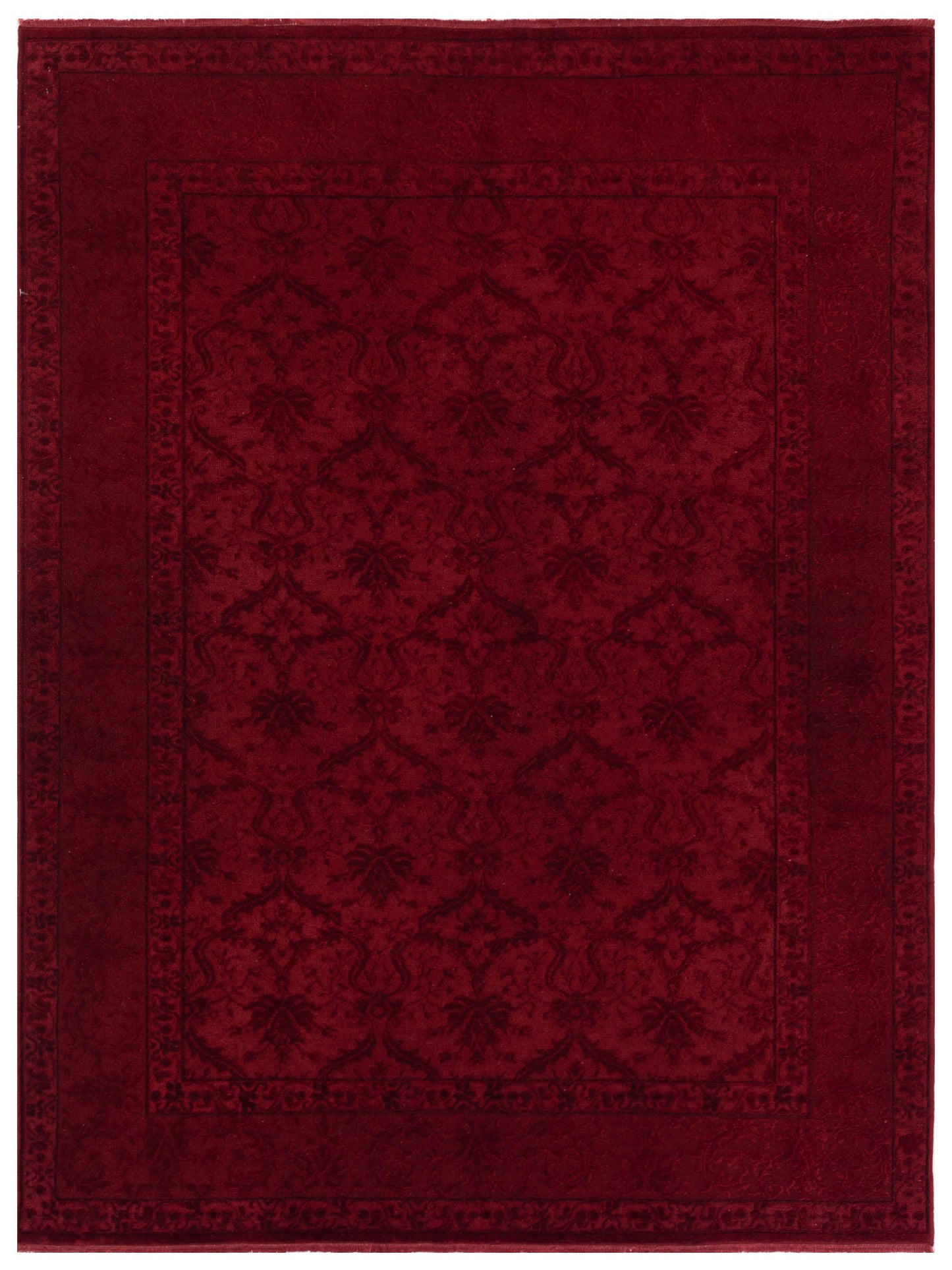 Pasha Vintage 109856 Red Transitional Hand Knotted Rug