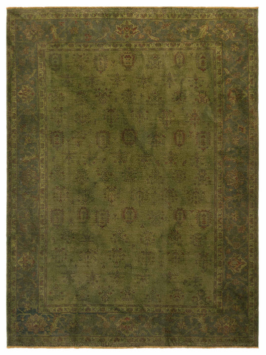 Pasha Vintage 110285 Green Contemporary Hand Knotted Rug